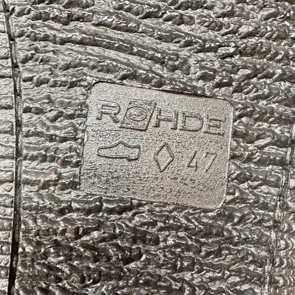 Rohde shoes size 47 13 Herren Pantolette Pantoletten slide Clogs gray 1987 - Picture 5 of 6